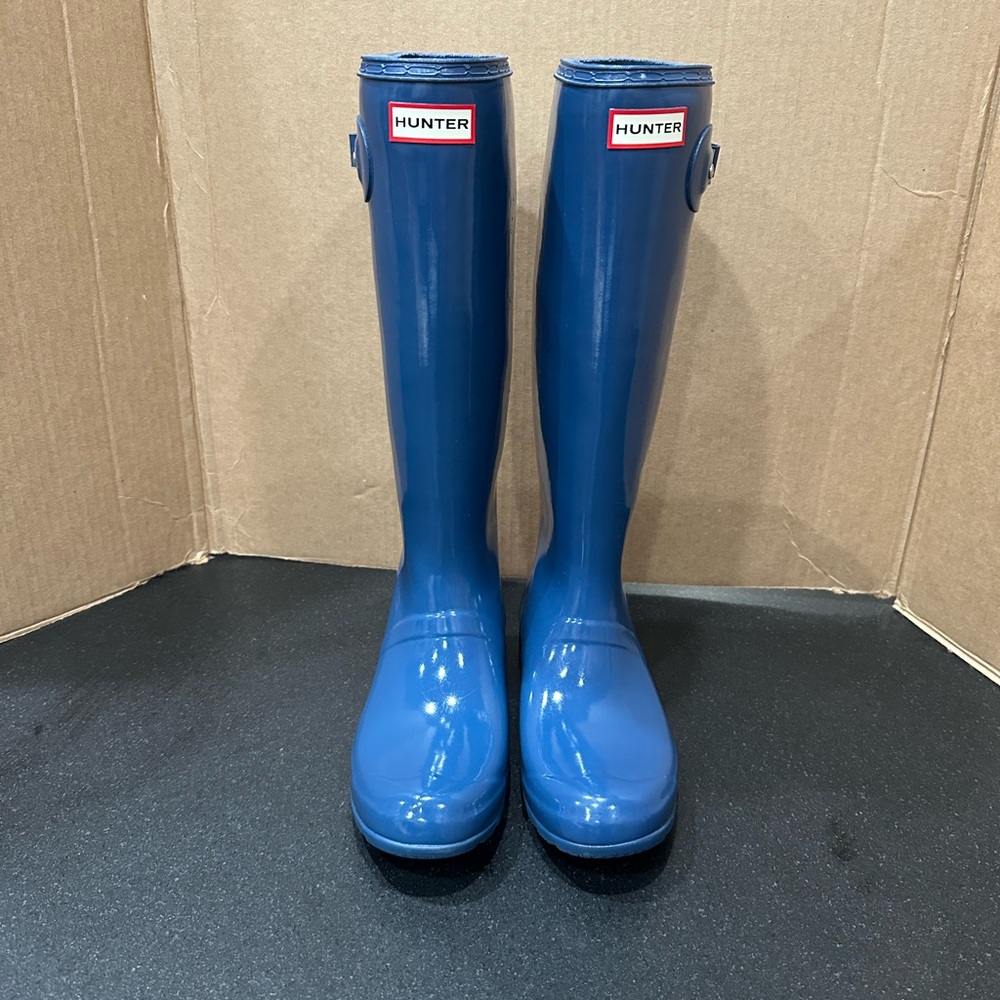 Hunter Navy Blue Boots